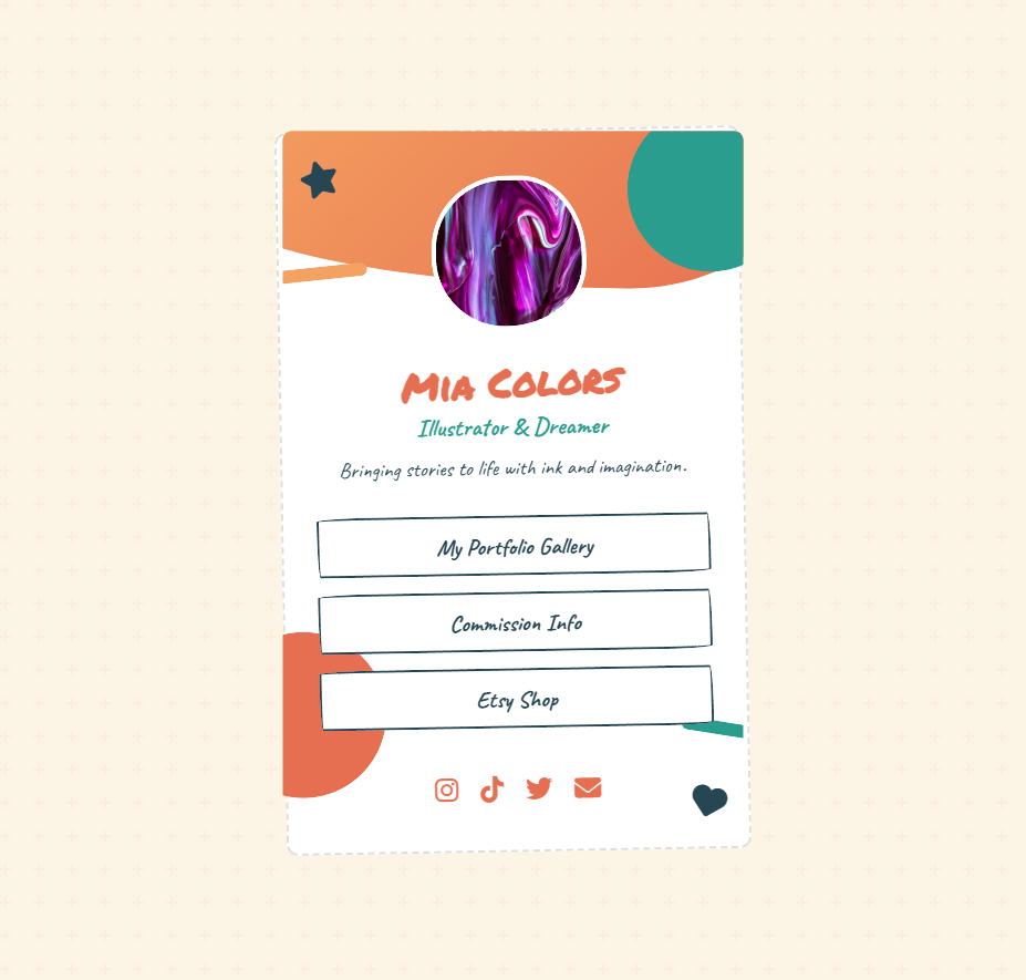 Artistic Brush Card