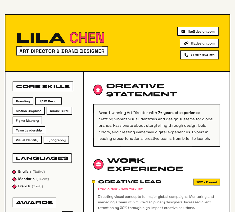 Creative CV