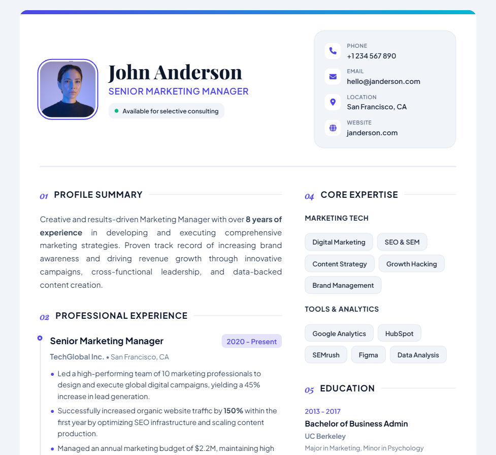 Modern Resume