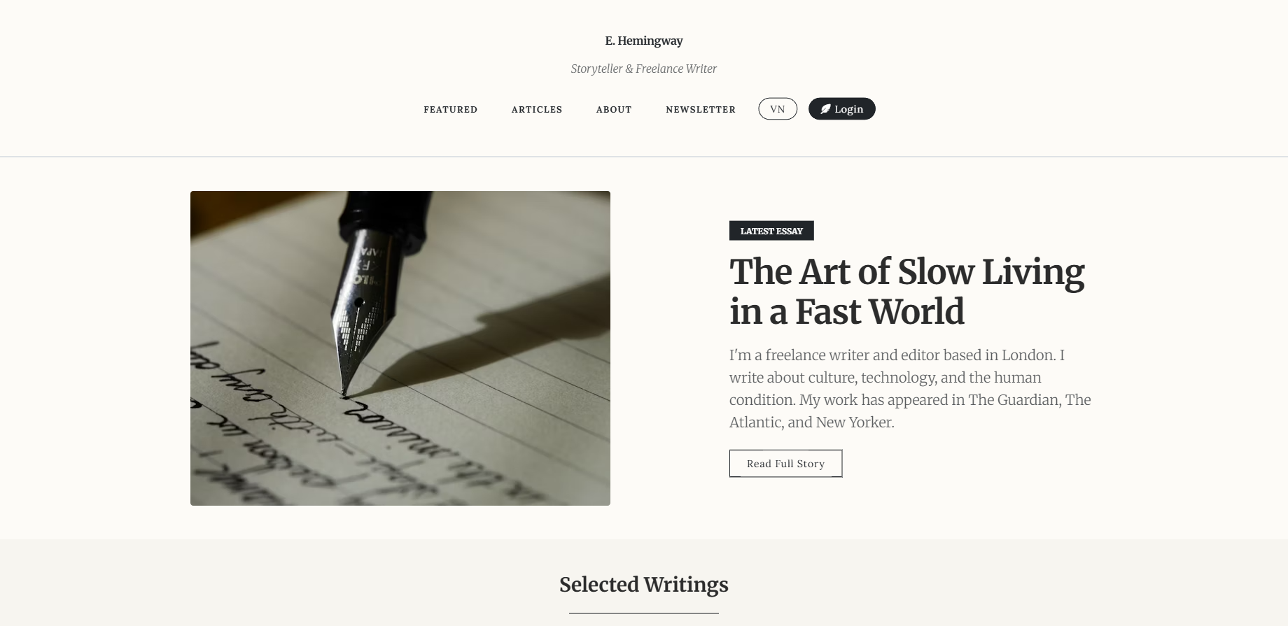Writer Blog