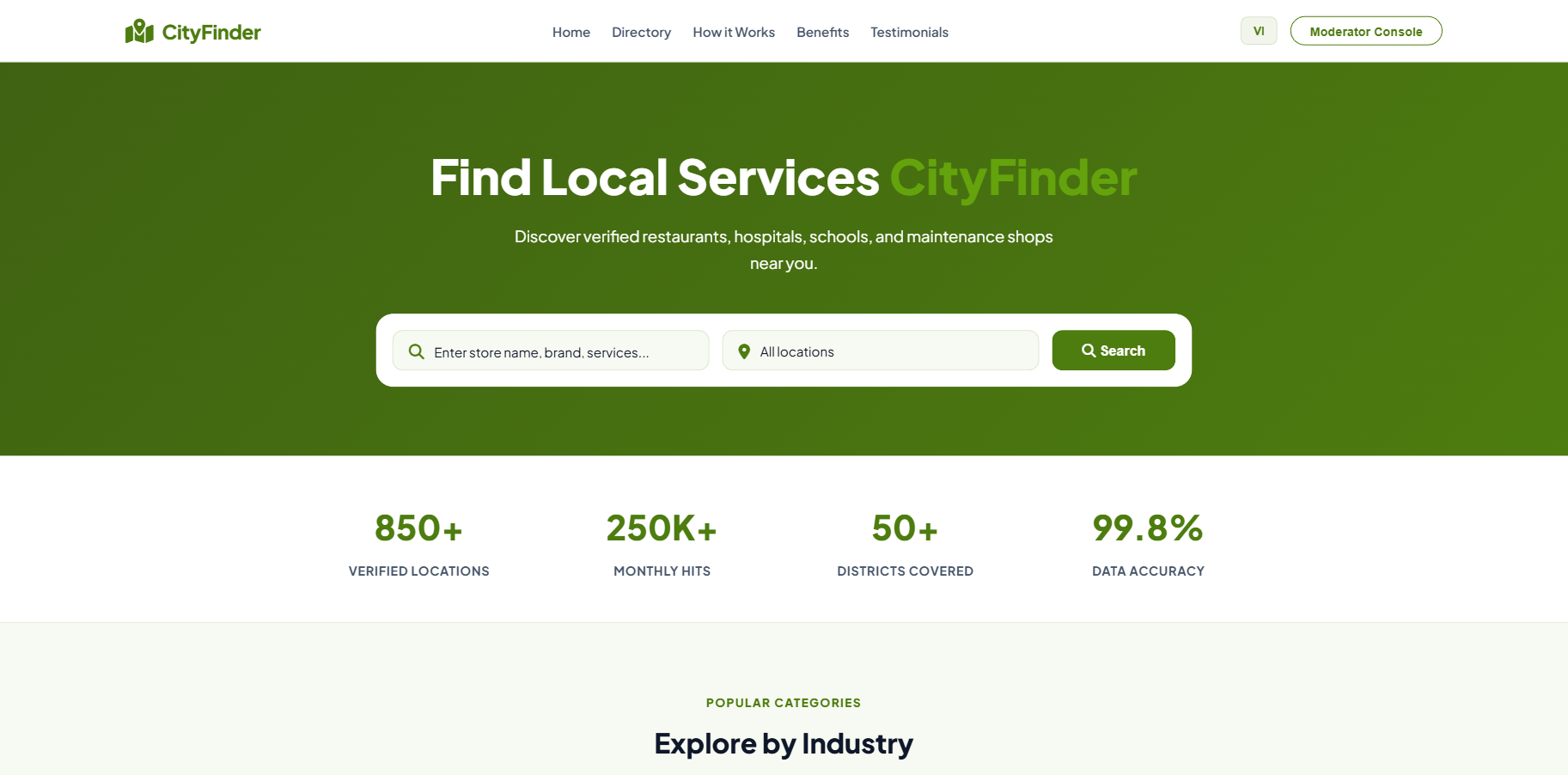 Local business finder