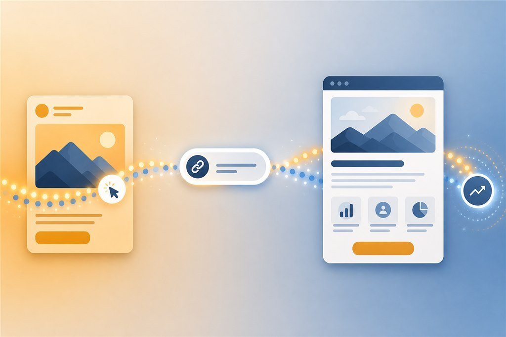 Ad campaign short links Ad campaign short links placed before Facebook and Google Ads creatives