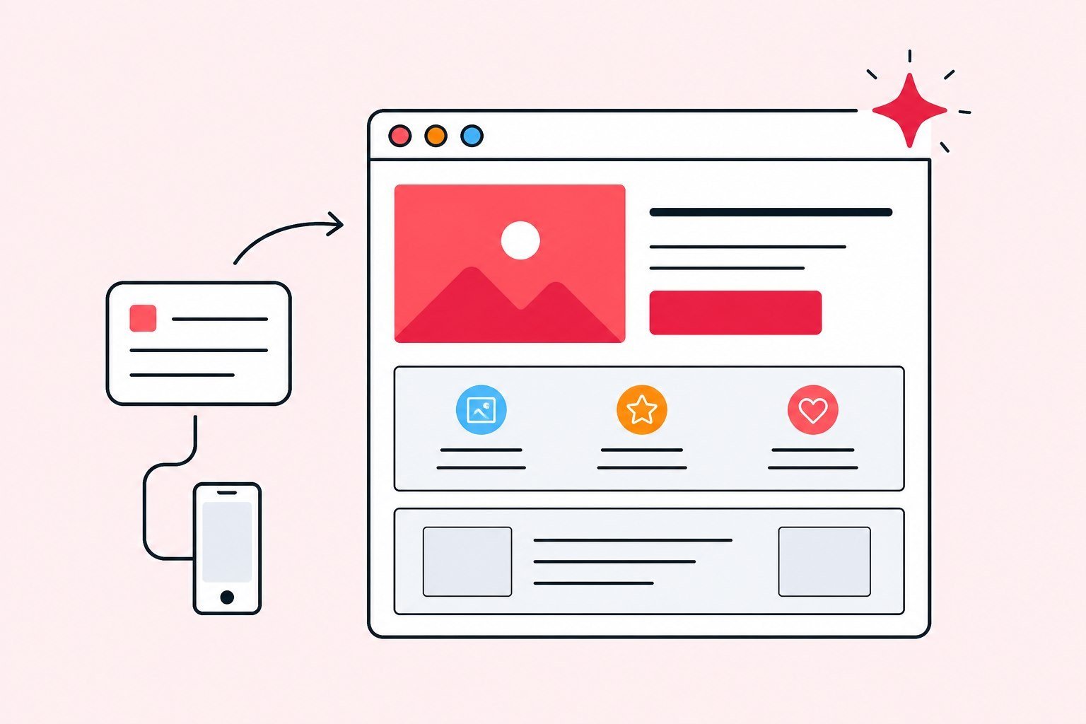 AI website builder — from idea to a live page (product pillar)