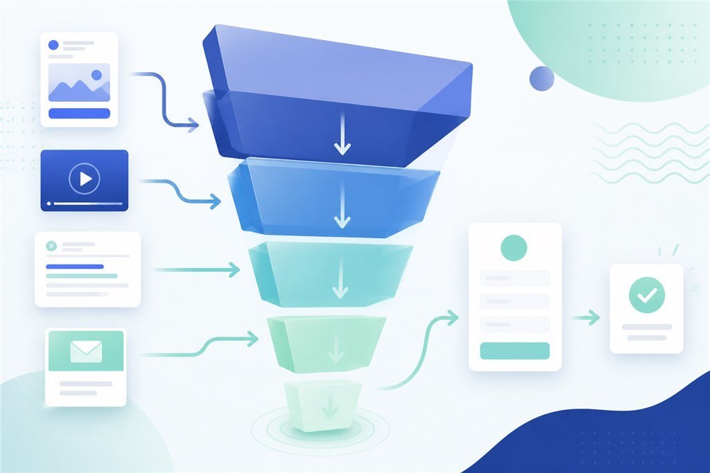 Appifio Creator inside a marketing funnel with bio and short links