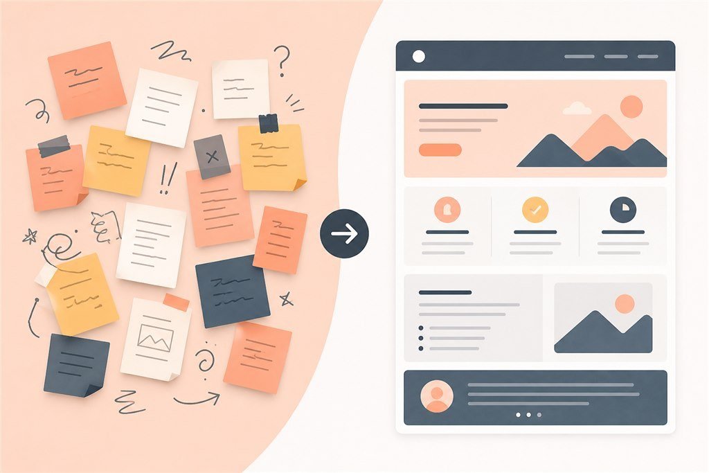 Blocks from awareness to lead for an AI website SME
