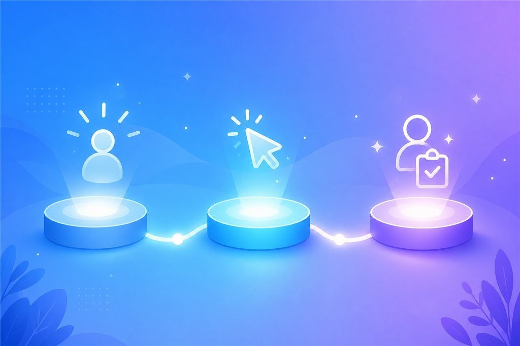 Facebook Pixel biolink placed on the real bio and short-link destination touchpoint