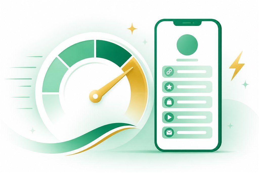 Mobile speed affecting link in bio SEO and tap rates