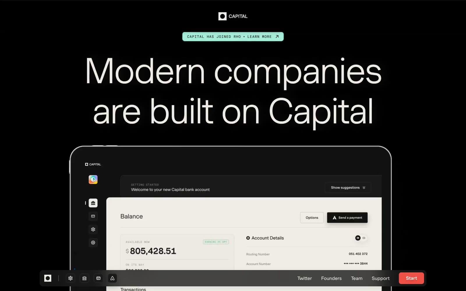 Modern companies are built on Capital
