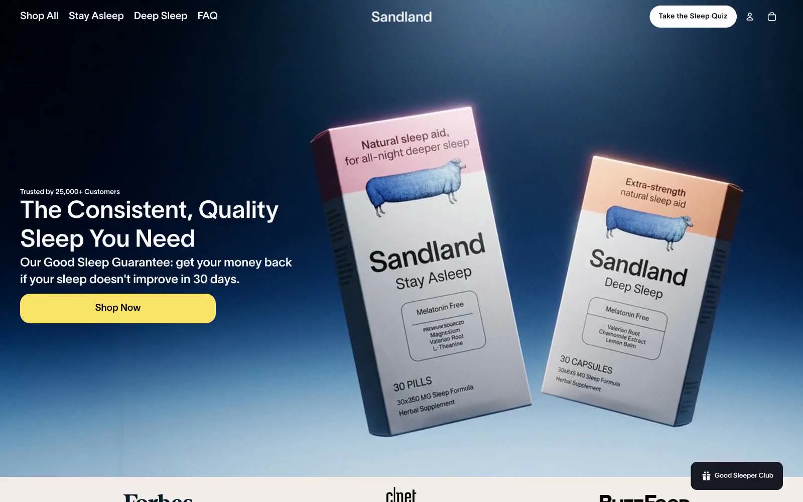 Sandland Sleep