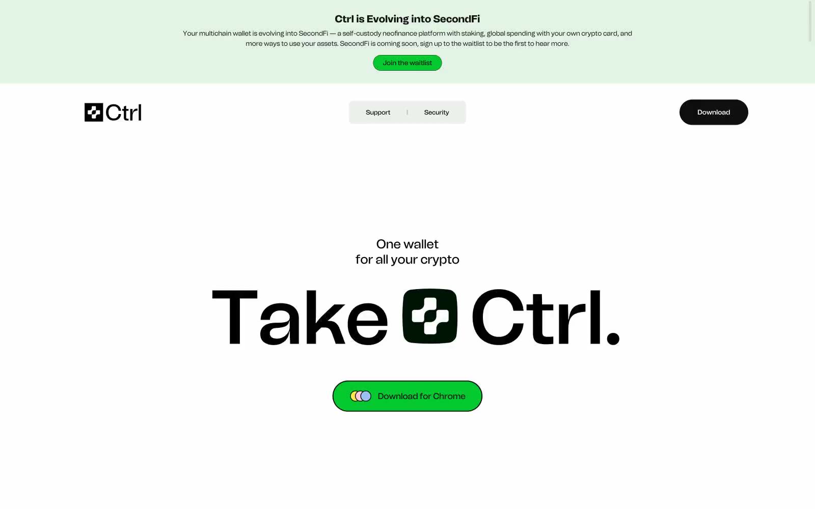 Secure and powerful crypto wallet | Ctrl Wallet