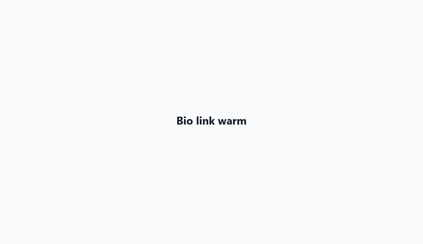 Landing page warm